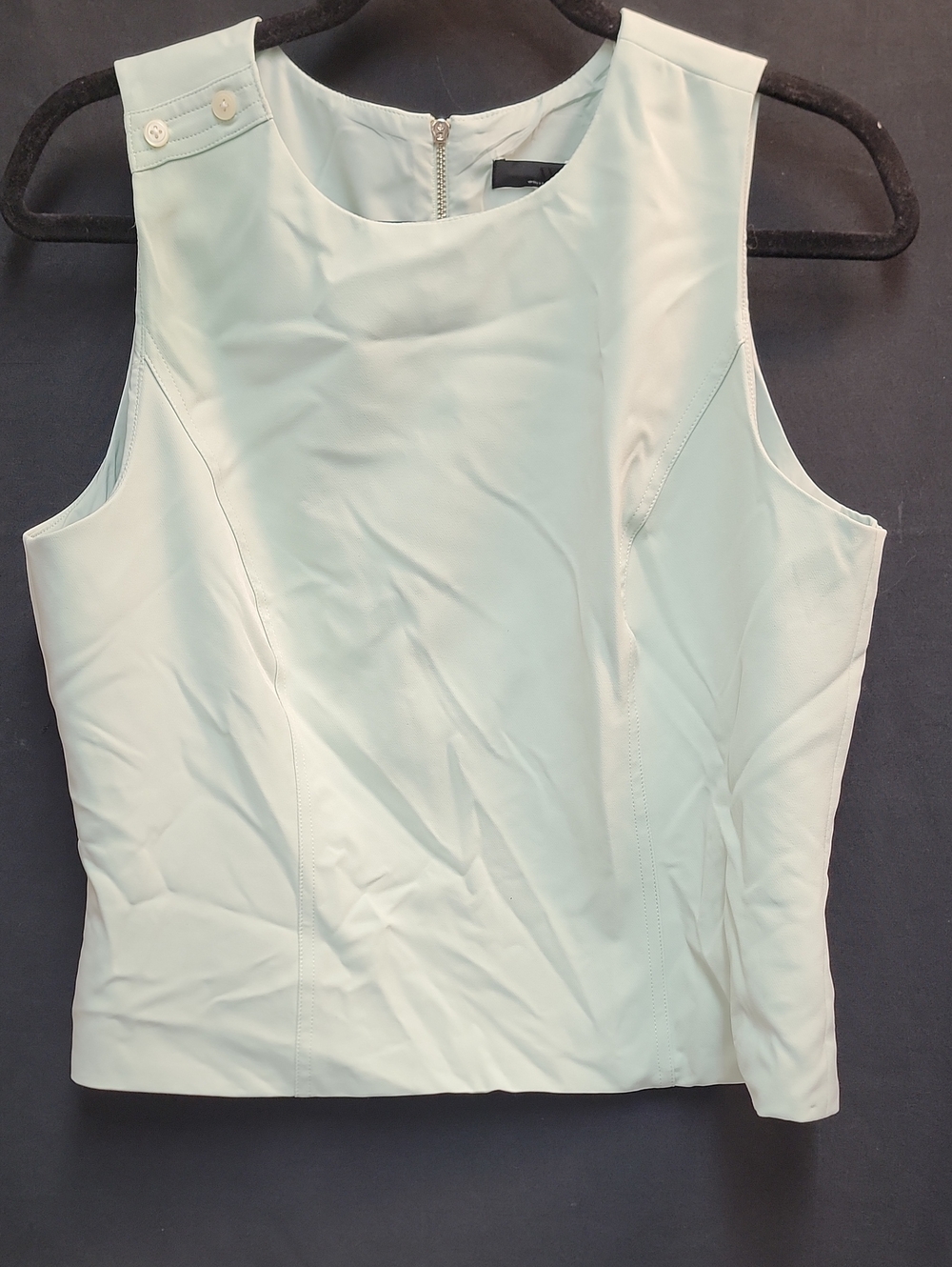 White House Black Market Mint Sleeveless Shell Top